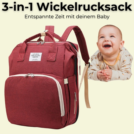 3in1 Wickelrucksack mit Babybett