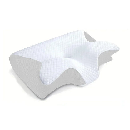 Schmetterlingsförmiges Memory-Schaum-Nackenkissen, konturiertes Schlafkissen zur Linderung von Nackenschmerzen, Bauchstütze, bequemes Kissen