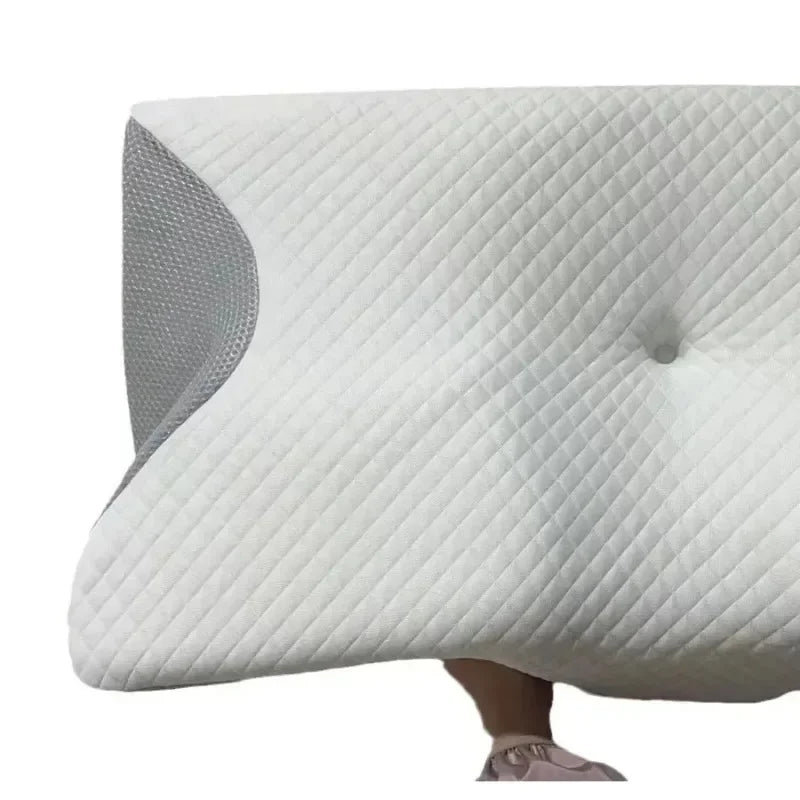 Schmetterlingsförmiges Memory-Schaum-Nackenkissen, konturiertes Schlafkissen zur Linderung von Nackenschmerzen, Bauchstütze, bequemes Kissen