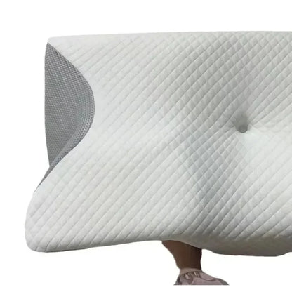 Schmetterlingsförmiges Memory-Schaum-Nackenkissen, konturiertes Schlafkissen zur Linderung von Nackenschmerzen, Bauchstütze, bequemes Kissen